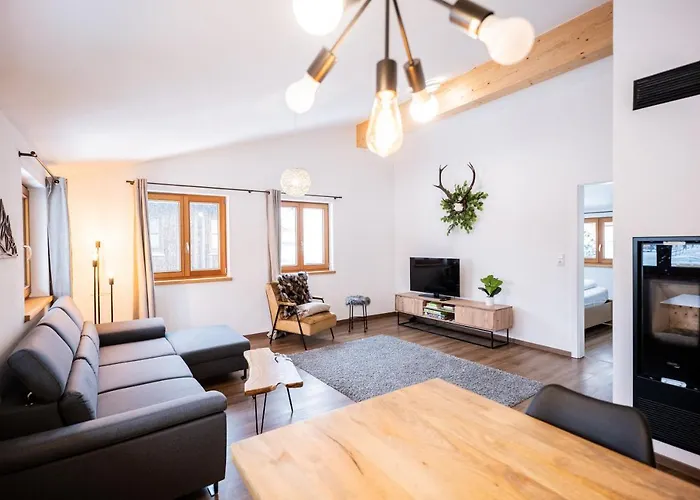 Appartement Allgaeu Huetten Loft - Grosszuegig - Terrasse *