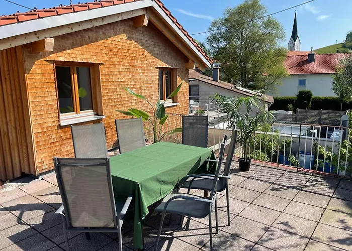 Allgaeu Huetten Loft - Grosszuegig - Terrasse アパート